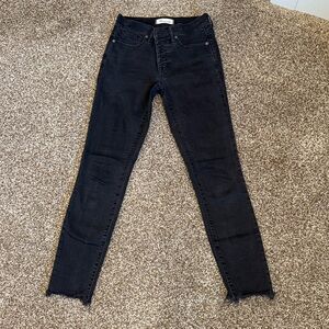 Madewell black 27” Skinny Jeans